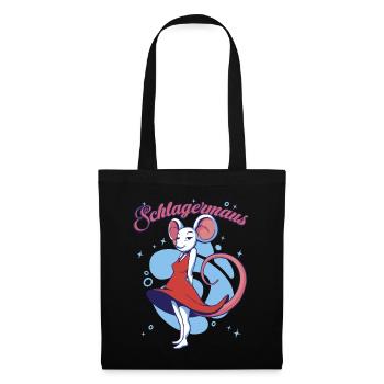 Schlagerparty Costume Schlager Schlager soirée - Sac en tissu - noir - Devant