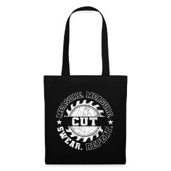 Wood Carpenter Craftsman DIY Carpenter - Tote Bag - black - Front