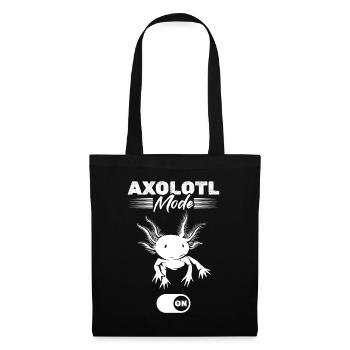 Kawaii Axolotl Mode On - Drôle d’Axolotl - Sac en tissu - noir - Devant