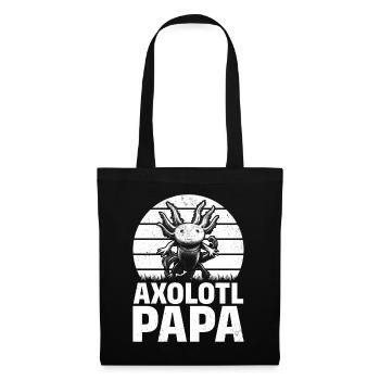 Axolotl Papa Kawaii Axolotl Lover Axolotl Papa - Tote Bag - black - Front