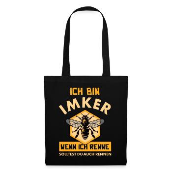 Imker Honig Verkäufer, Bienenschutz Imkerei Bienen - Stoffbeutel - Schwarz - Vorne