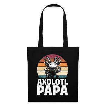 Axolotl Papa Kawaii Axolotl Lover Funny Axolotl - Tote Bag - black - Front