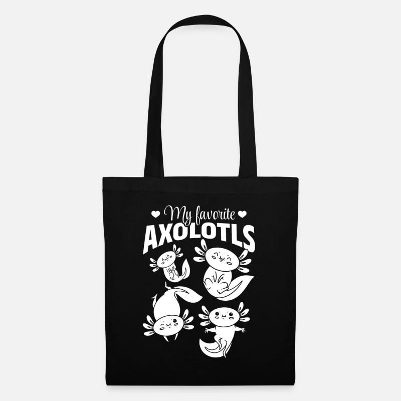 Cute Axolotls - My Favorite Axolotls - Axolotls - Tote Bag - black