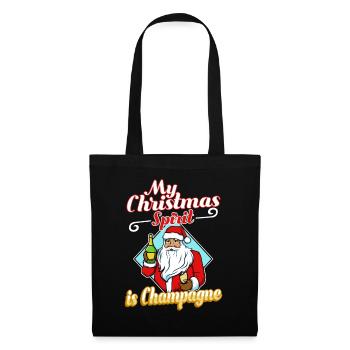 My christmas spirit is - Tote Bag - black - Front