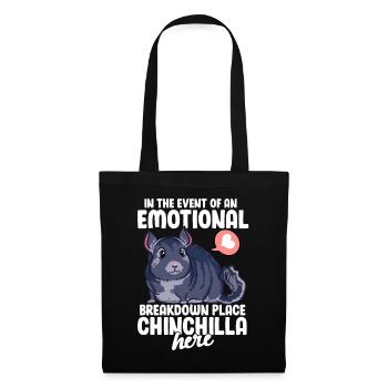 Funny Emotional Breakdown Chinchilla - Tote Bag - black - Front