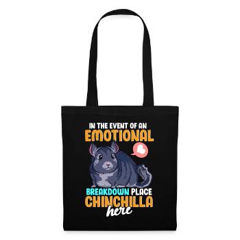 Funny Emotional Breakdown Chinchilla - Tote Bag - black - Front