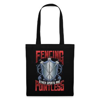 L’escrime d’autres sports sont des escrime inutiles - Sac en tissu - noir - Devant