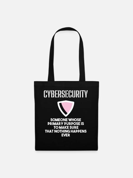 Cybersecurity - IT-Sicherheit Informatiker - Stoffbeutel - Schwarz