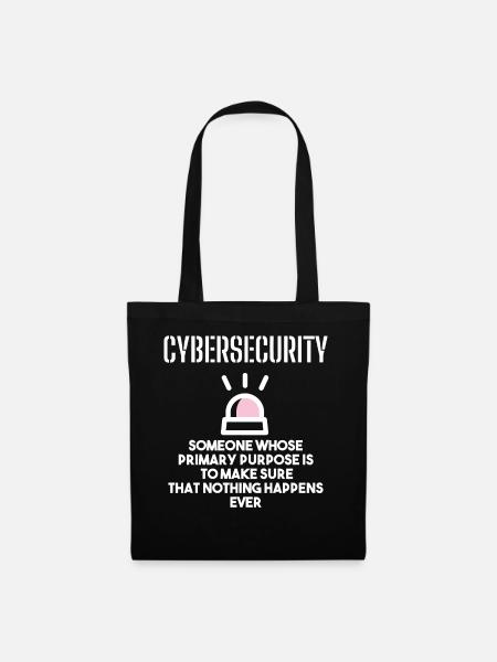 Cybersecurity - IT-Sicherheit Informatiker - Stoffbeutel - Schwarz