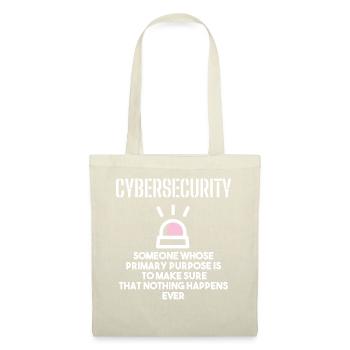 Cybersecurity - IT-Sicherheit Informatiker - Stoffbeutel - Natur - Vorne