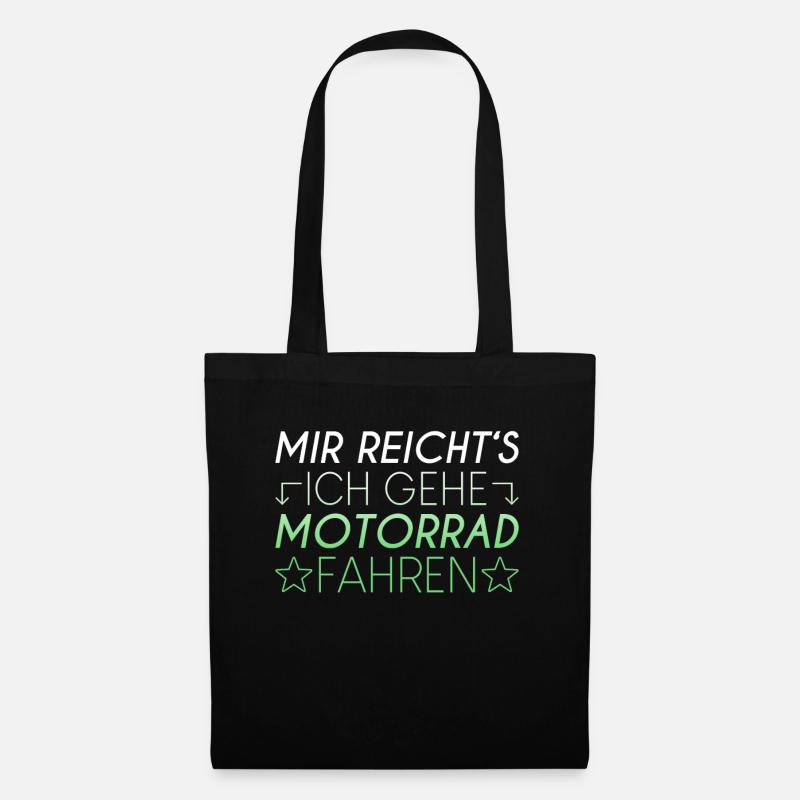 Motorrad Spruch - Stoffbeutel - Schwarz