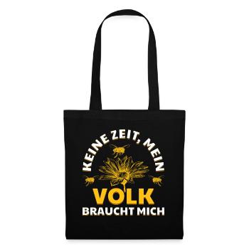 Imker Honig Verkäufer, Bienenschutz Imkerei Bienen - Stoffbeutel - Schwarz - Vorne