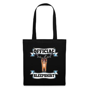 Chemise de nuit officielle noël - Sac en tissu - noir - Devant