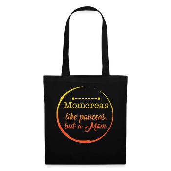 Chemise de sensibilisation au diabète, Momcreas comme A - Sac en tissu - noir - Devant