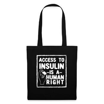 Access to insulin Human rights Awareness of - Tote Bag - black - Front
