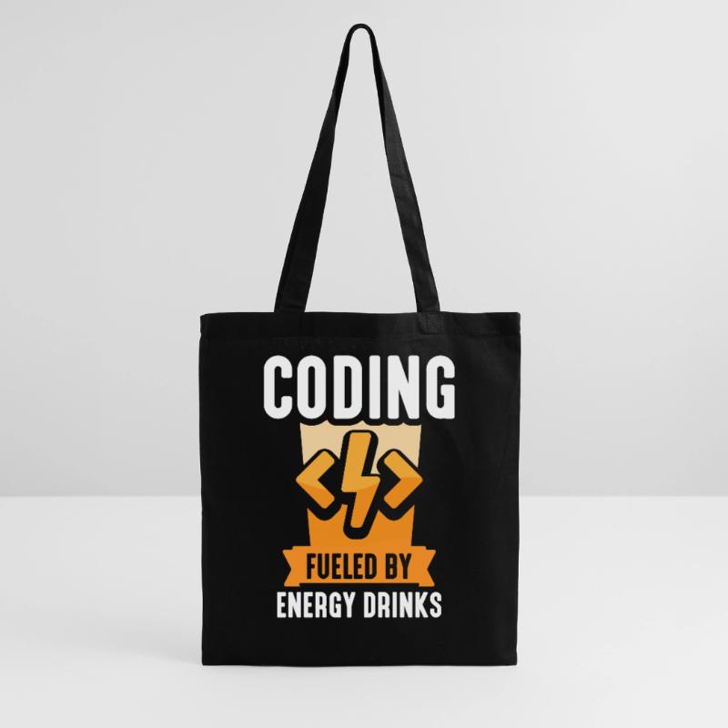 Programmieren Mit Energydrinks Coding Code Coder Stoffbeutel