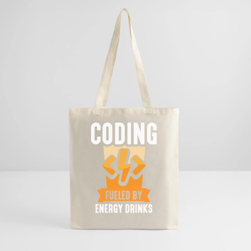 Programmation avec Energydrinks Coding Coder Sac en tissu