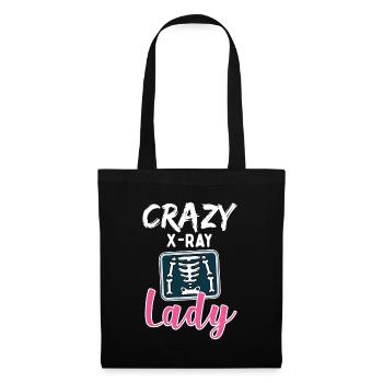 Radiology Crazy X Ray Lady Rad Tech - Tote Bag - black - Front