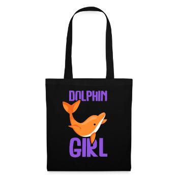 Dolphin Girl Lover Dolphin Dolphins Dolphins - Tote Bag - black - Front
