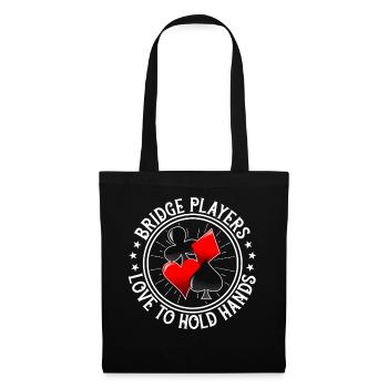 Jeu de cartes Bridge Player - Sac en tissu - noir - Devant