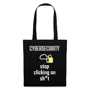 Cybersecurity - IT-Sicherheit Informatiker - Stoffbeutel - Schwarz - Vorne