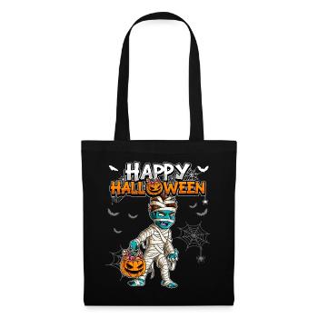 Halloween Junge Mumie - Stoffbeutel - Schwarz - Vorne