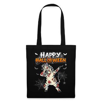 Halloween Zebra Zombie - Tote Bag - black - Front