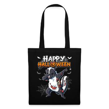 Halloween Stinktier Zombie - Stoffbeutel - Schwarz - Vorne