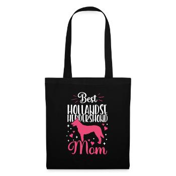 Meilleur(e) Hollandse Herdershond Mama - Sac en tissu - noir - Devant