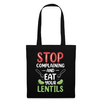 Stop Whining And Eat Your Lens Lens - Tote Bag - black - Front