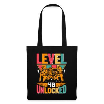 Level 48 Unlocked Awesome Since 1975 Funny Gamer - Tote Bag - black - Front