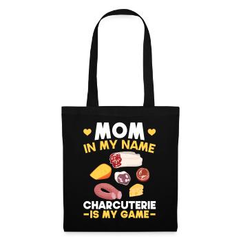 Mom Is My Name - Charcuterie Is My Game - Gouda - Tote Bag - black - Front