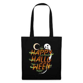 Halloween Costume Spirit Ghost Moon Wishes Happy - Tote Bag - black - Front