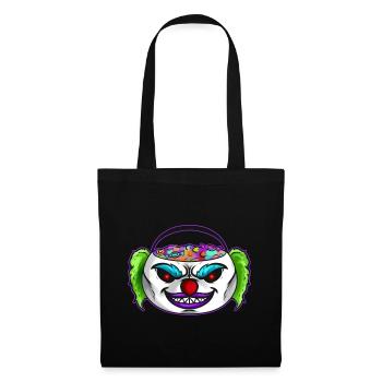 Sweets Bucket Scary Horror Clown Collecting On - Stoffbeutel - Schwarz - Vorne