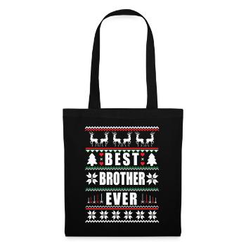 Funny Ugly Christmas Best Brother Ever - Tote Bag - black - Front