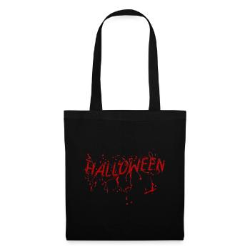 Effrayant Blood Splatter Costume Halloween - Sac en tissu - noir - Devant