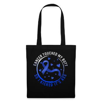 Colon Cancer Awareness Shirt, Cancer Touch My - Tote Bag - black - Front