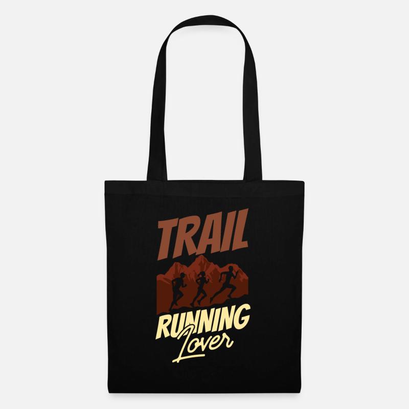 Amateurs de Trail Running Course de Trail Running - Sac en tissu - noir
