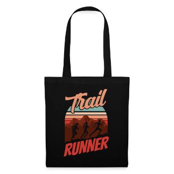 Trail Runner Running Trail Running Race - Tote Bag - black - Front