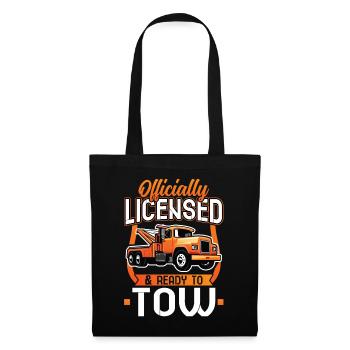 Officially licensed and ready to tow - Tote Bag - black - Front