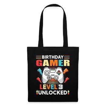 Birthday Gamer Level 3 Unlocked 3 Birthday - Tote Bag - black - Front