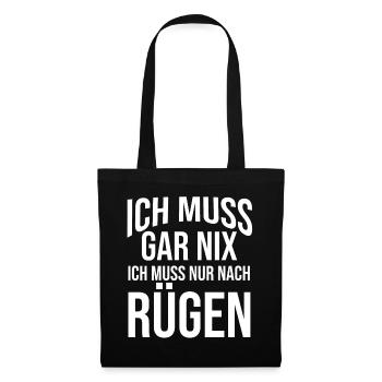 Ostsee Rügen - Stoffbeutel - Schwarz - Vorne