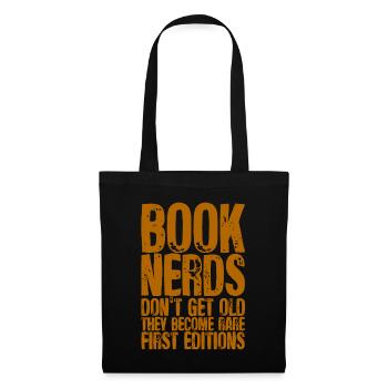 Les nerds du livre ils deviennent rares Premières éditions 2 - Sac en tissu - noir - Devant