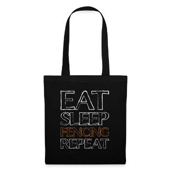 Manger sleep Fencing - Sac en tissu - noir - Devant