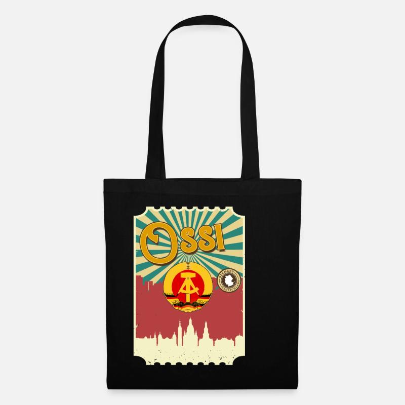 Ostdeutschland Geschenk Osten Ossi DDR Ostalgie - Stoffbeutel - Schwarz