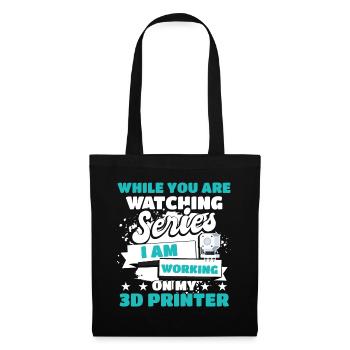 3D Printer Geek Filament 3D Scan Digital Printing - Tote Bag - black - Front