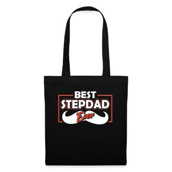 Bester Stiefvater Aller Zeiten Stiefpapa Stepdad - Stoffbeutel - Schwarz - Vorne