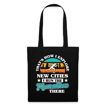 Marathon Competition Sport Ultramarathon Battle - Tote Bag - black - Front