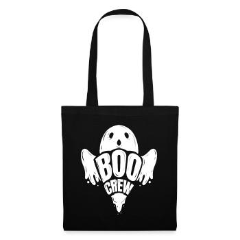 BooCrew Who Likes Spirit Ghost Halloween - Stoffbeutel - Schwarz - Vorne