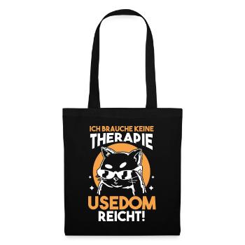 Ostsee Usedom - Stoffbeutel - Schwarz - Vorne
